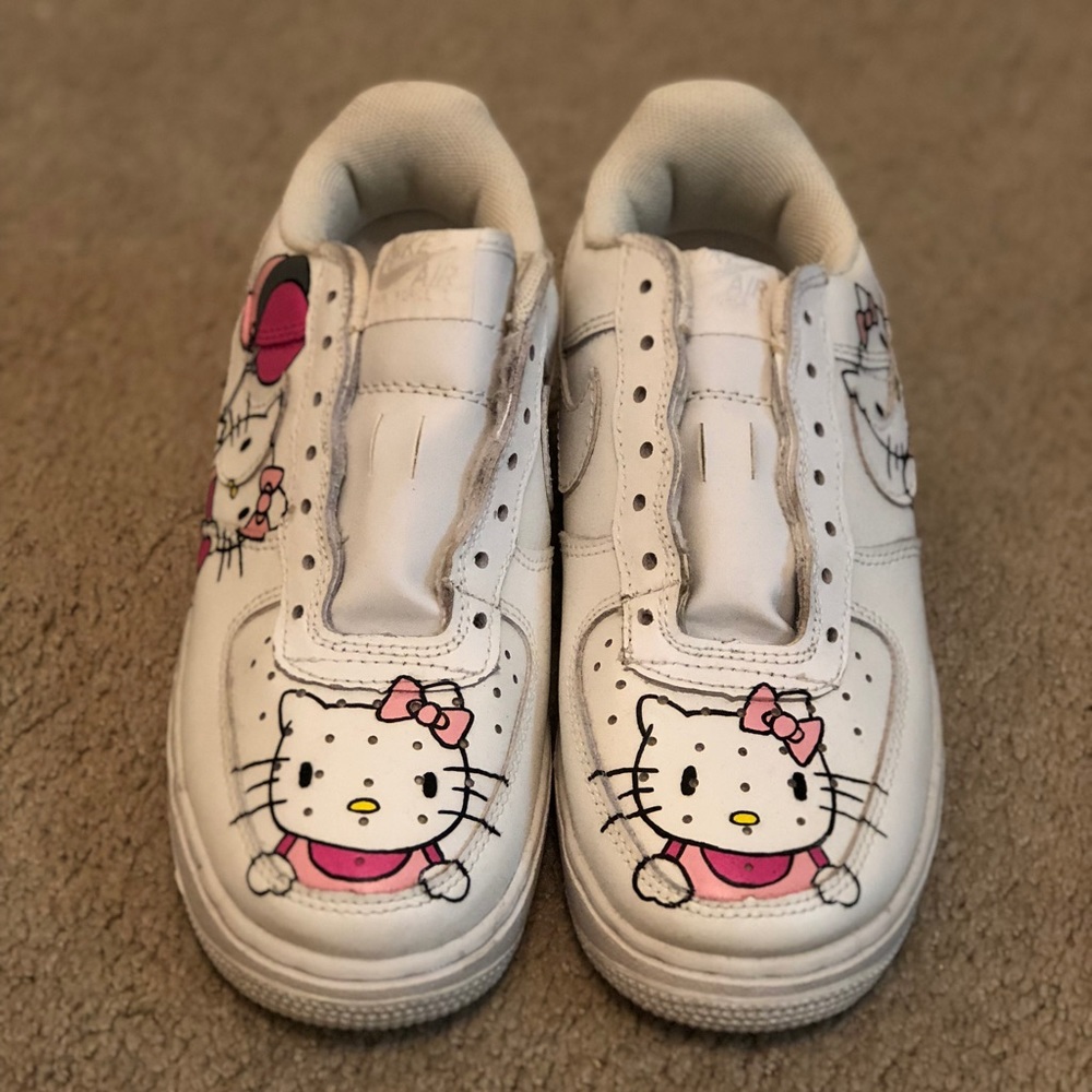 Custom Hello Kitty Nike Air Force Ones